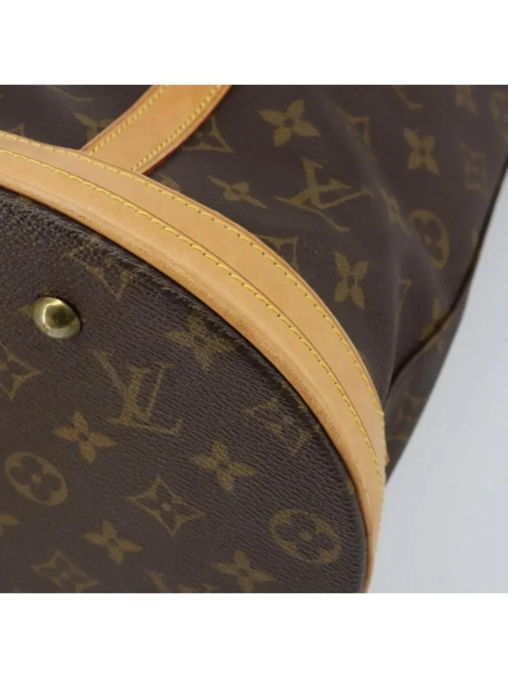 Authentic LOUIS VUITTON Monogram Bucket GM Shoulder Bag M42236 LV - Picture 6 of 16